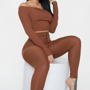 SOLD PrettyLittleThing Women's Brown Other-jumpsuit-and-playsuit
